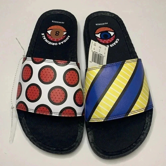 Adidas Adilette Boost Sandals Slides Shie Collab Craig & Karl NWT main image 6